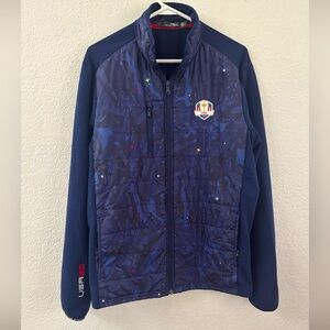 RLX Polo Ralph Lauren Men’s Ryder Cup Golf Hybrid Jacket Camo Blue